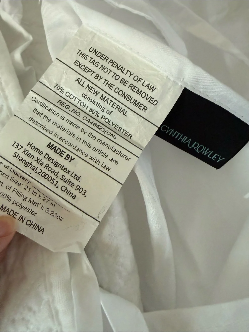 White Quilted Coverlet Classic All-Over Stitch Full size 2 standard shams